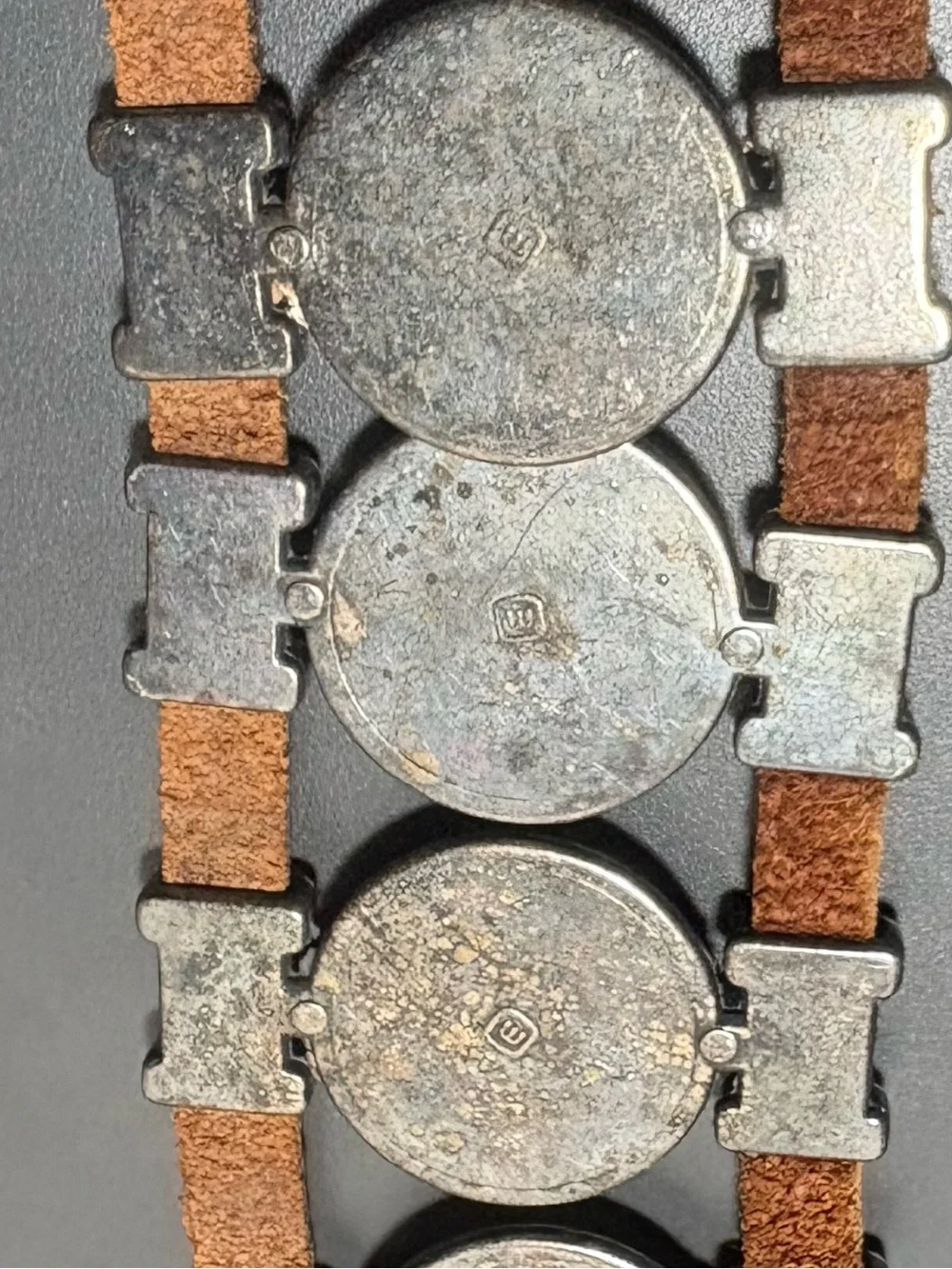 Vintage Western Leather Concho Belt